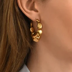 Loulou hoop earrings - gold