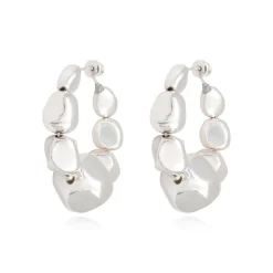 Loulou hoop earrings - silver