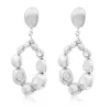 Loulou wide clip-on earrings - silver