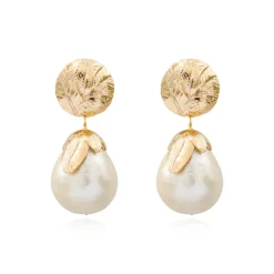 Lucy clip-on earrings - white