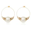 Lucy hoop earrings - white