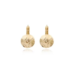 Lucy thin sleeper earrings - white