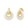 Masseria clip-on earrings - white
