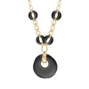 Masseria long chain necklace - black