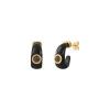 Masseria Mini Stud Earrings - Black