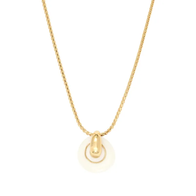 Masseria pendant necklace - white