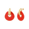 Masseria pierced stud earrings - coral