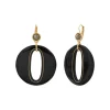 Masseria sleeper earrings - black
