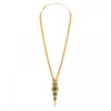 Mid-length Sun Necklace - Green