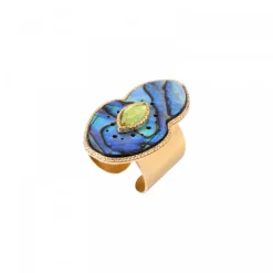 Mindoro ring - iridescent blue