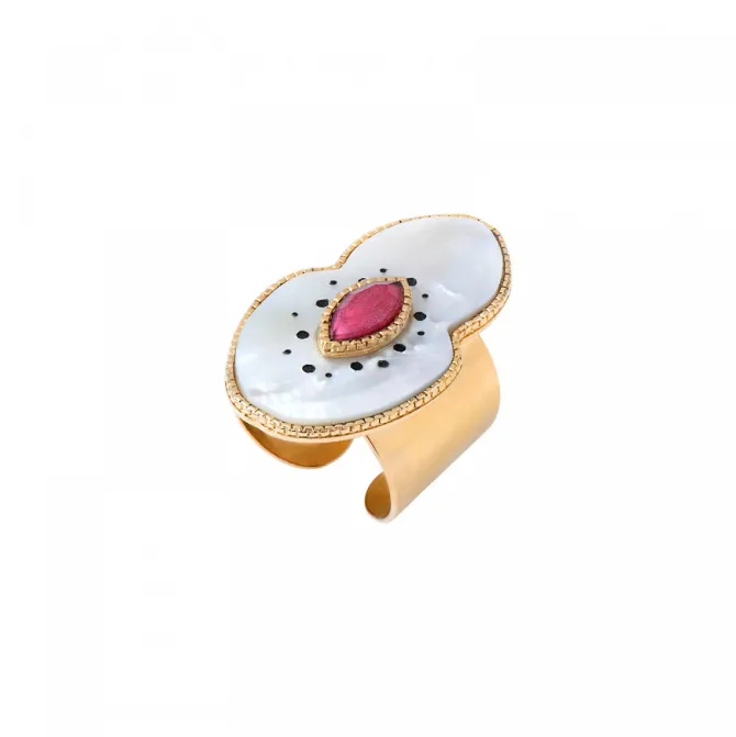 Mindoro ring - white mother-of-pearl