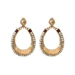 Ninon clip-on earrings - mother-of-pearl