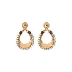 Ninon fine stud earrings - mother-of-pearl
