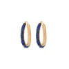 Ninon hoop earrings - blue