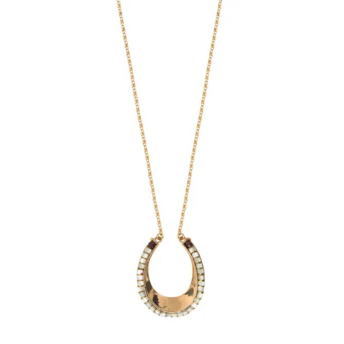 Ninon long necklace - mother-of-pearl