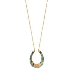 Ninon long necklace - turquoise