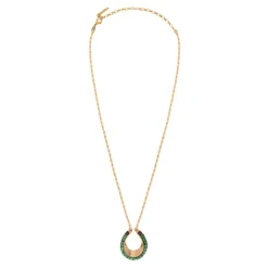 Ninon pendant necklace - green