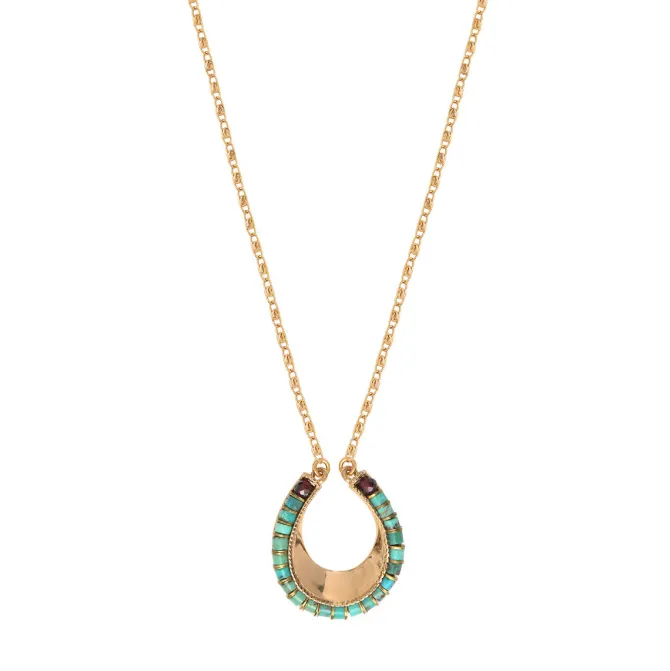 Ninon pendant necklace - turquoise