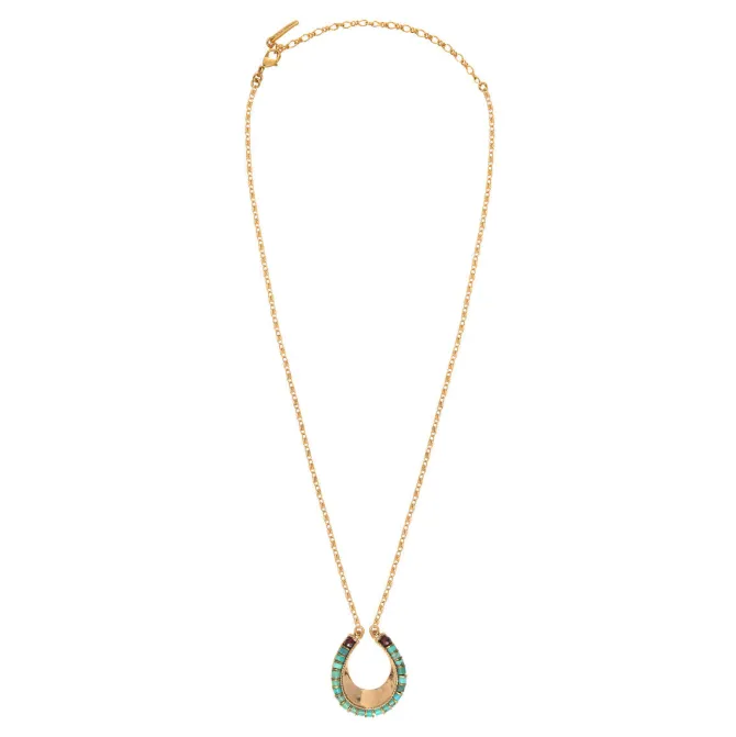 Ninon pendant necklace - turquoise