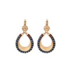 Ninon sleeper earrings - blue