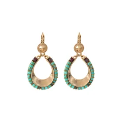 Ninon sleeper earrings - turquoise