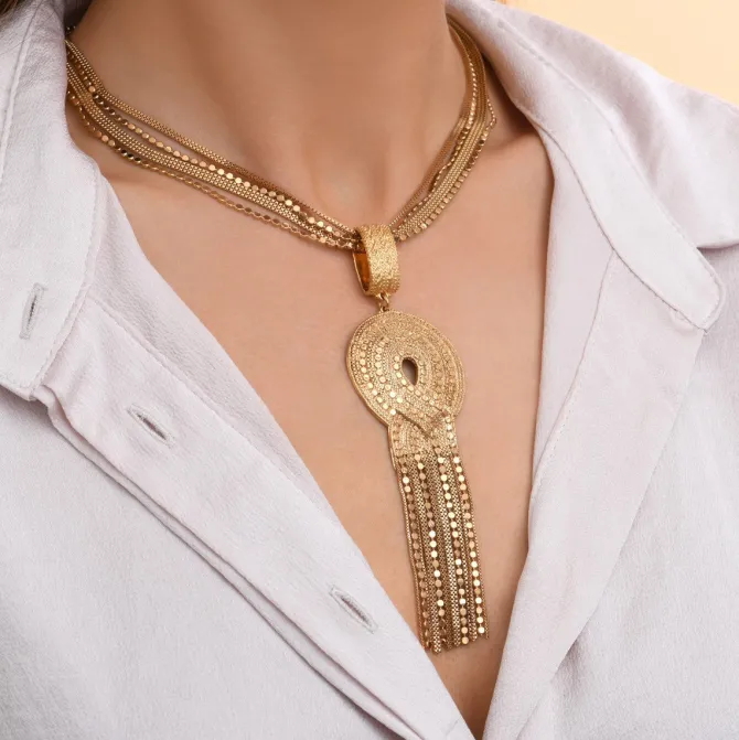Nolita long necklace - gold