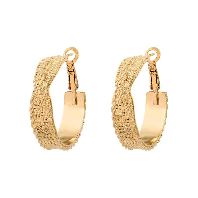 Nolita sparkling hoop earrings - gold