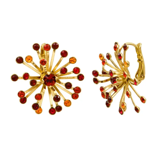 Noémie sleeper earrings - red