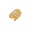 Noor adjustable medium ring - gold