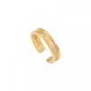 Noor adjustable thin ring - gold