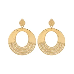 Noor clip-on earrings - gold