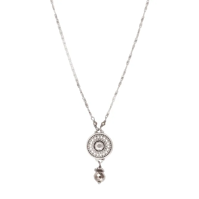 Noor delicate pendant necklace - silver