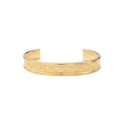 Noor Elegant Adjustable Bangle Bracelet - Gold