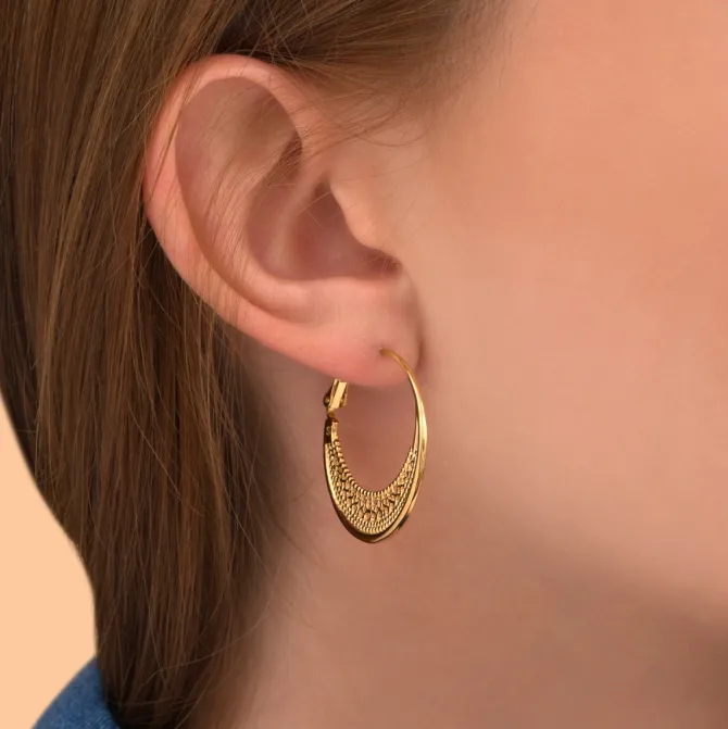 Noor hoop earrings - gold