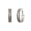 Noor hoop earrings - silver