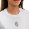 Noor pendant necklace - silver