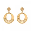 Noor pierced stud earrings - gold