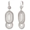 Noor sleeper earrings - silver