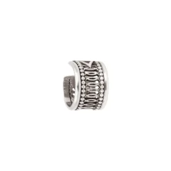 Noor thin ear cuff earrings - silver