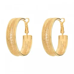 Noor wide hoop earrings - gold