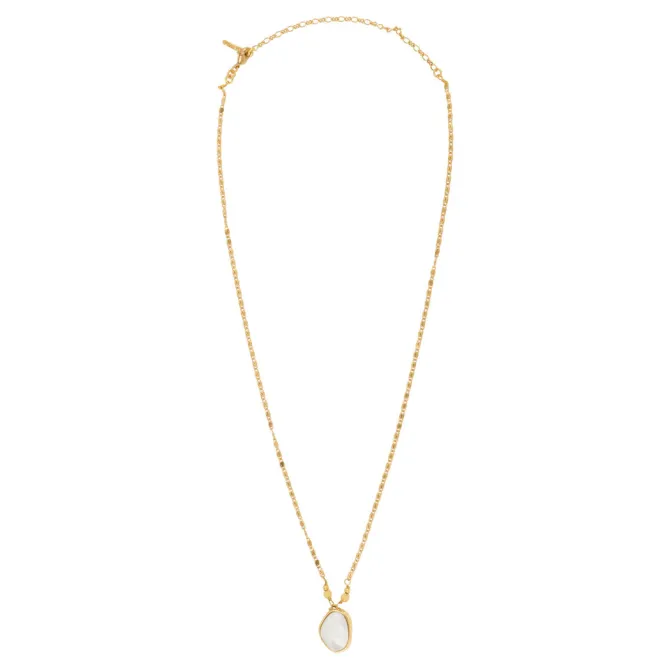 Noto Adjustable Pendant Necklace - Mother of Pearl