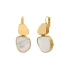 Noto sleeper earrings - mother-of-pearl