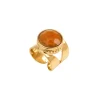 Noto wide adjustable ring - orange
