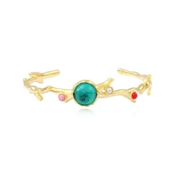 Océane thin bangle bracelet – turquoise
