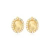 Oceane clip-on earrings – white