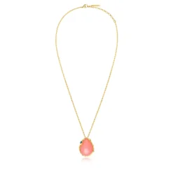 Oceane pendant necklace – pale pink