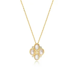 Oceane pendant necklace – white