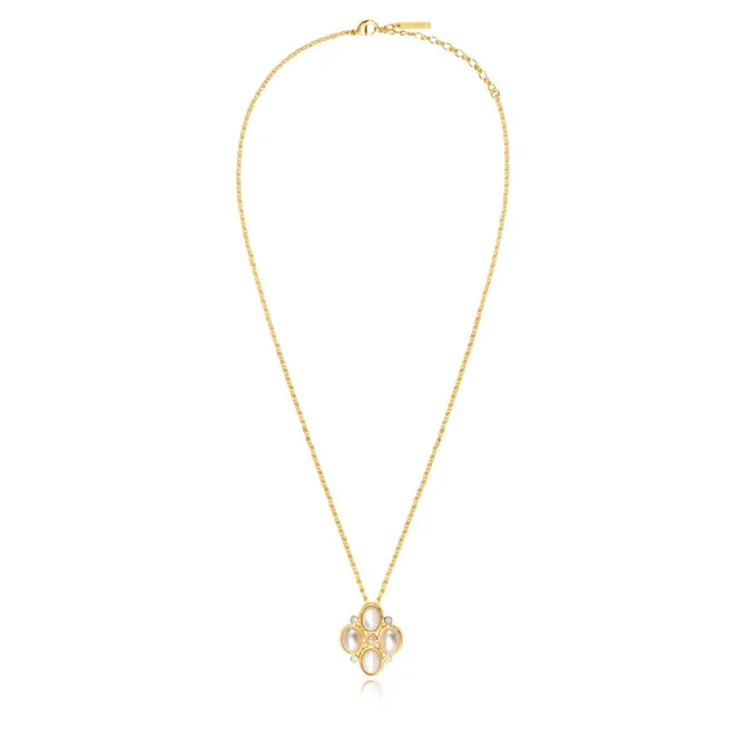 Oceane pendant necklace – white