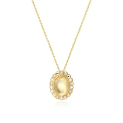 Oceane pendant necklace – white and orange