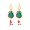Oceane sleeper earrings – turquoise